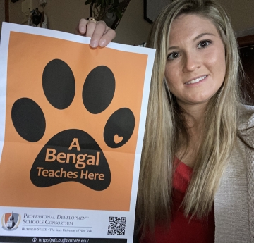 alumni with Bengal Teaches Here poster